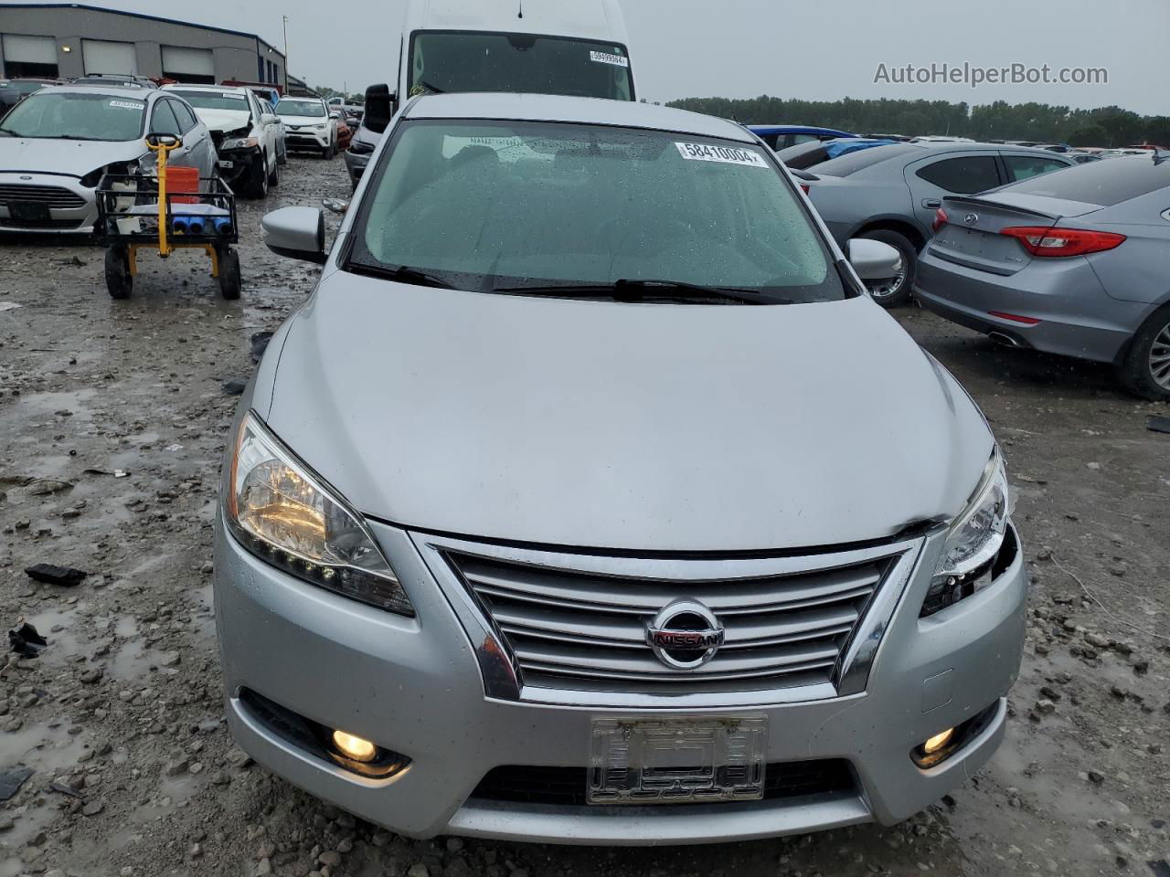 2014 Nissan Sentra S Silver vin: 3N1AB7AP2EY341726