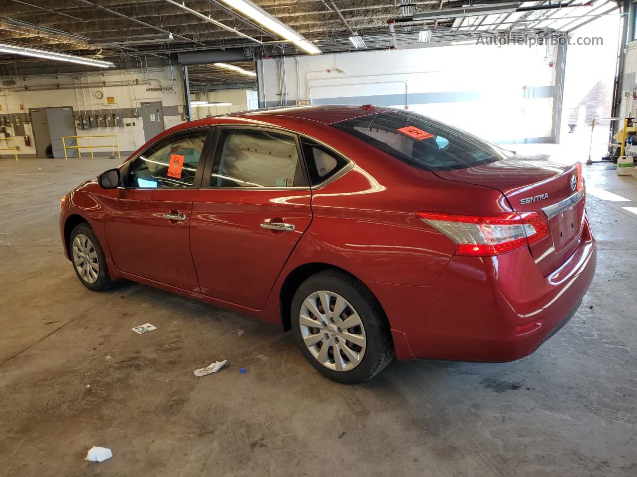 2015 Nissan Sentra S Red vin: 3N1AB7AP2FL628885