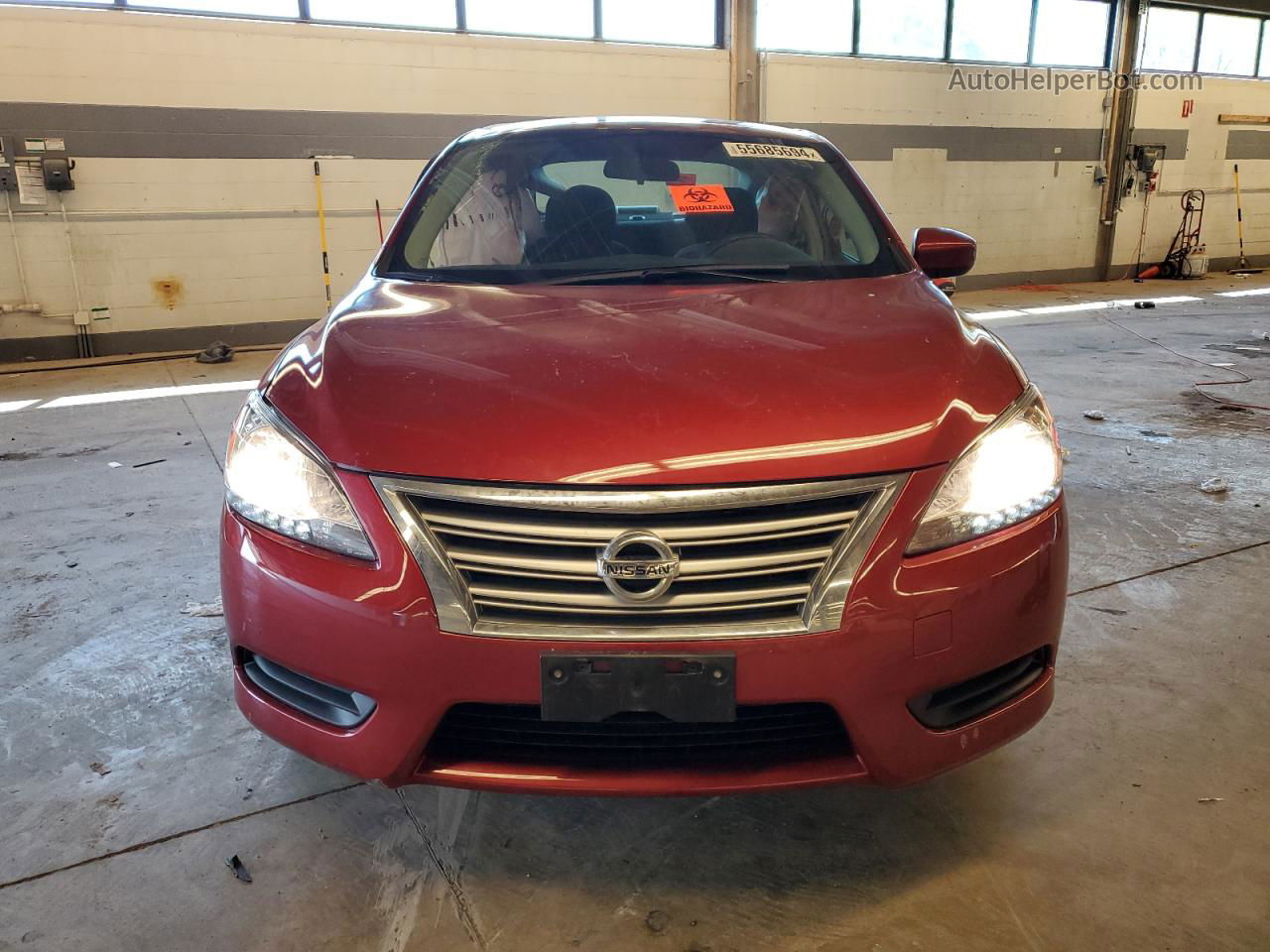 2015 Nissan Sentra S Red vin: 3N1AB7AP2FL628885