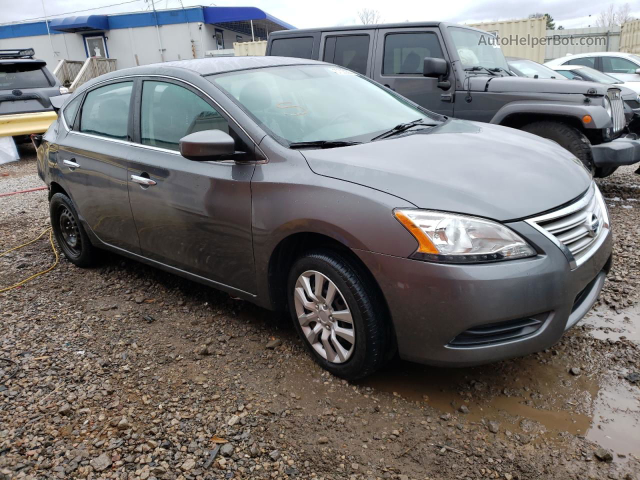 2015 Nissan Sentra S Gray vin: 3N1AB7AP2FL642088