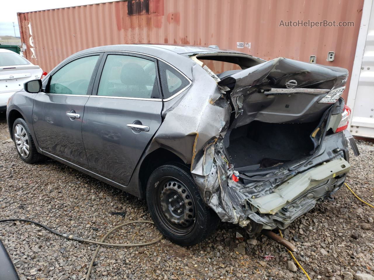 2015 Nissan Sentra S Gray vin: 3N1AB7AP2FL642088