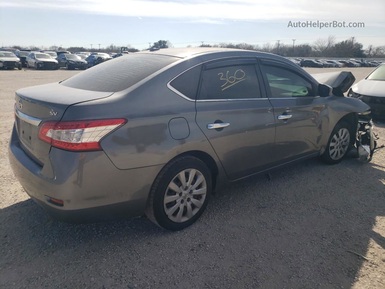 2015 Nissan Sentra S Gray vin: 3N1AB7AP2FL668187