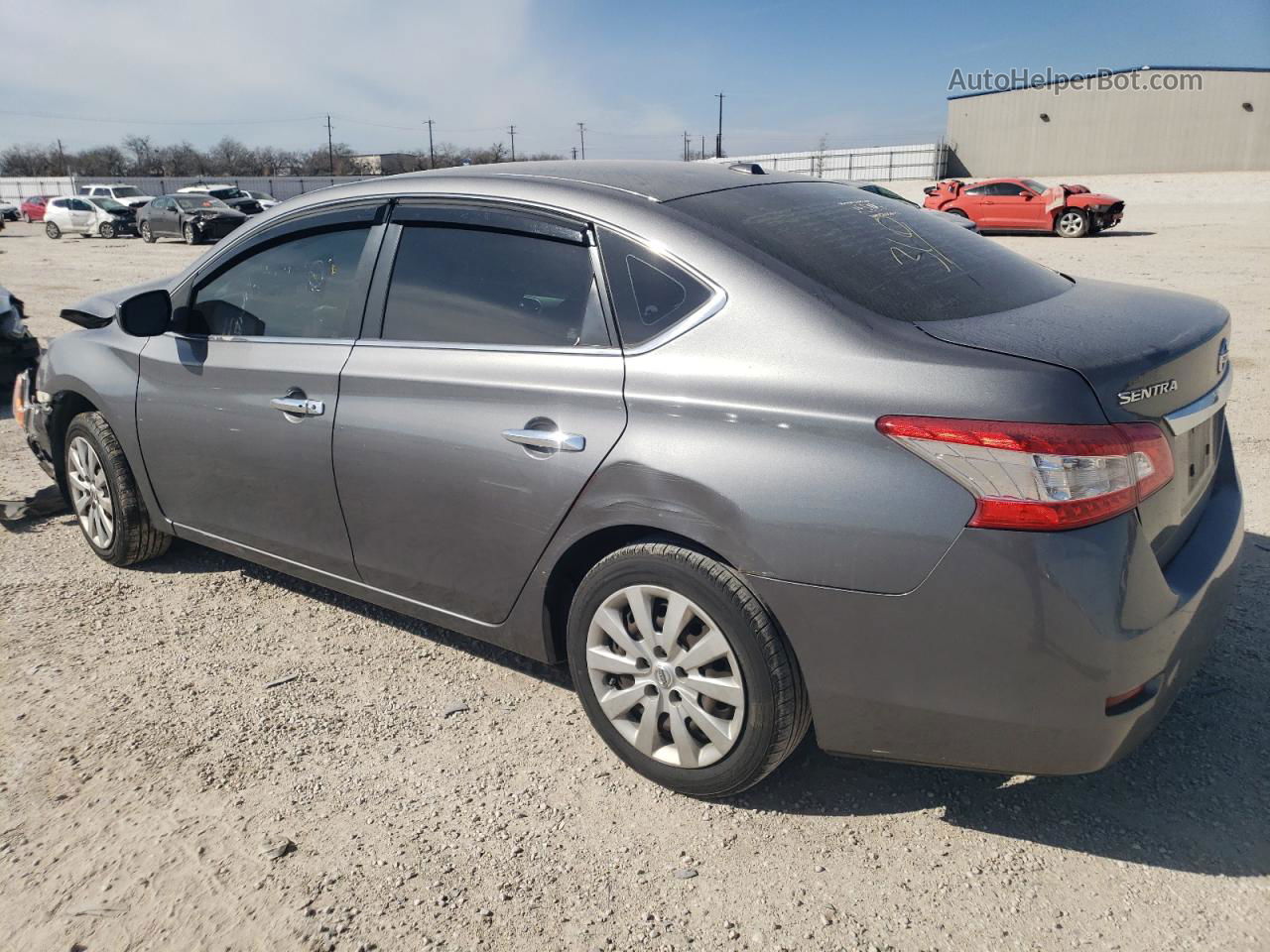 2015 Nissan Sentra S Gray vin: 3N1AB7AP2FL668187