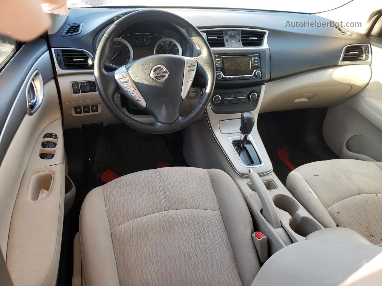 2015 Nissan Sentra S Бежевый vin: 3N1AB7AP2FL677763