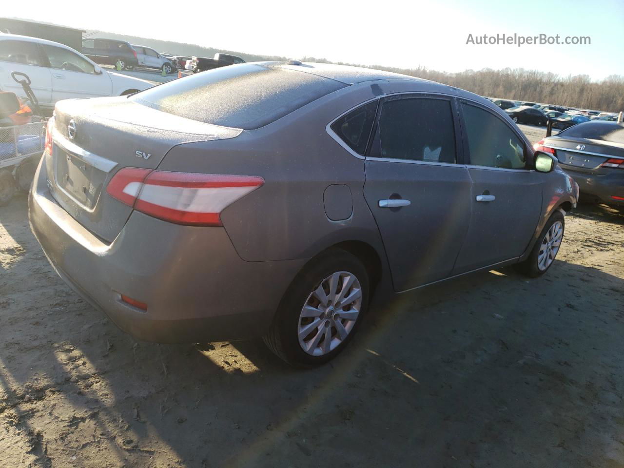 2015 Nissan Sentra S Бежевый vin: 3N1AB7AP2FL677763