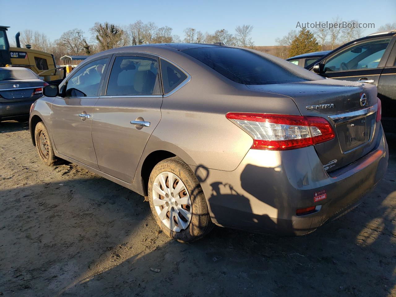 2015 Nissan Sentra S Бежевый vin: 3N1AB7AP2FL677763