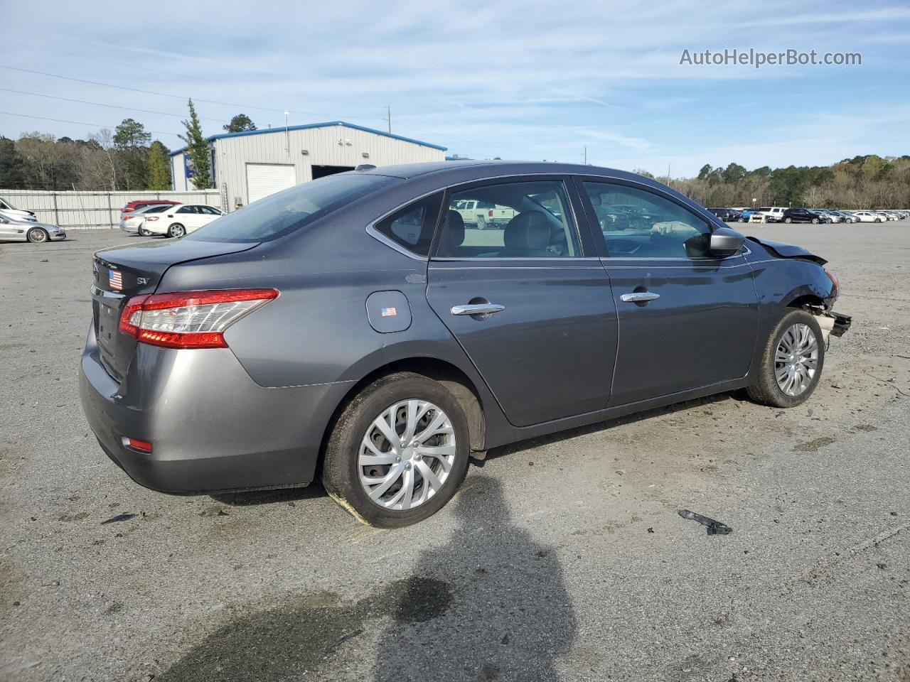 2015 Nissan Sentra S Gray vin: 3N1AB7AP2FL682901