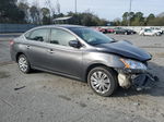 2015 Nissan Sentra S Gray vin: 3N1AB7AP2FL682901