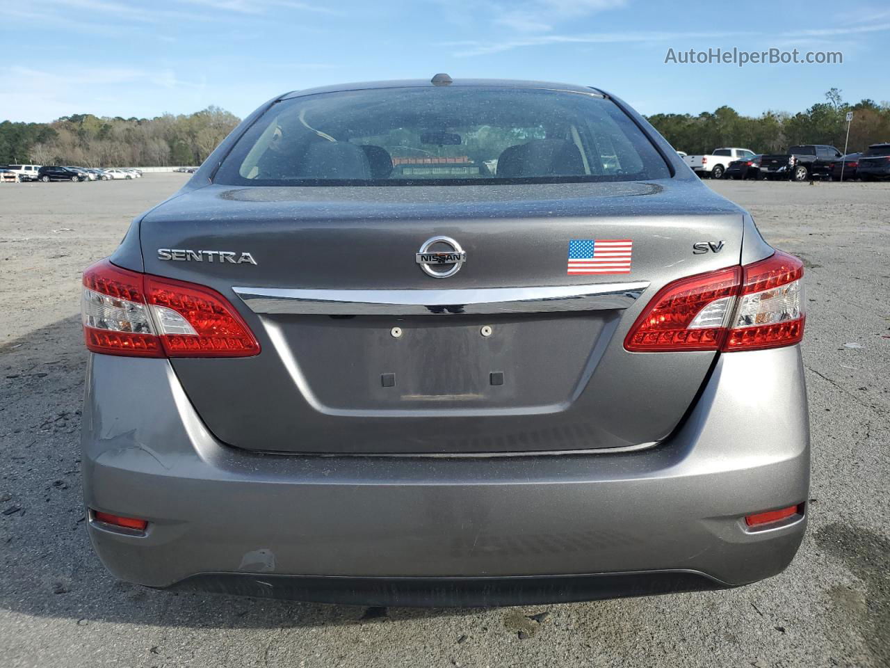 2015 Nissan Sentra S Gray vin: 3N1AB7AP2FL682901