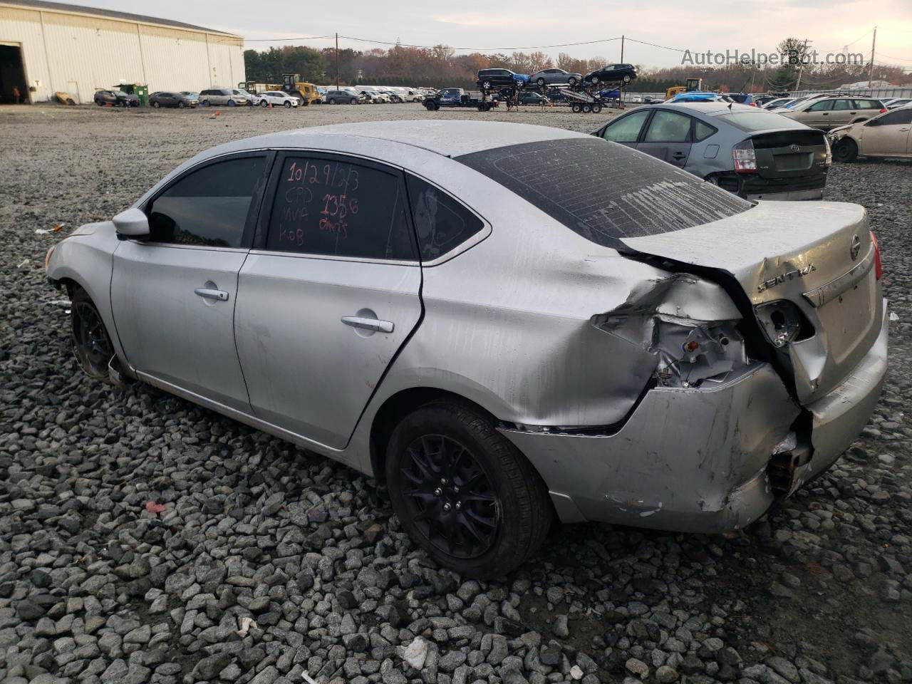 2015 Nissan Sentra S Silver vin: 3N1AB7AP2FY231356