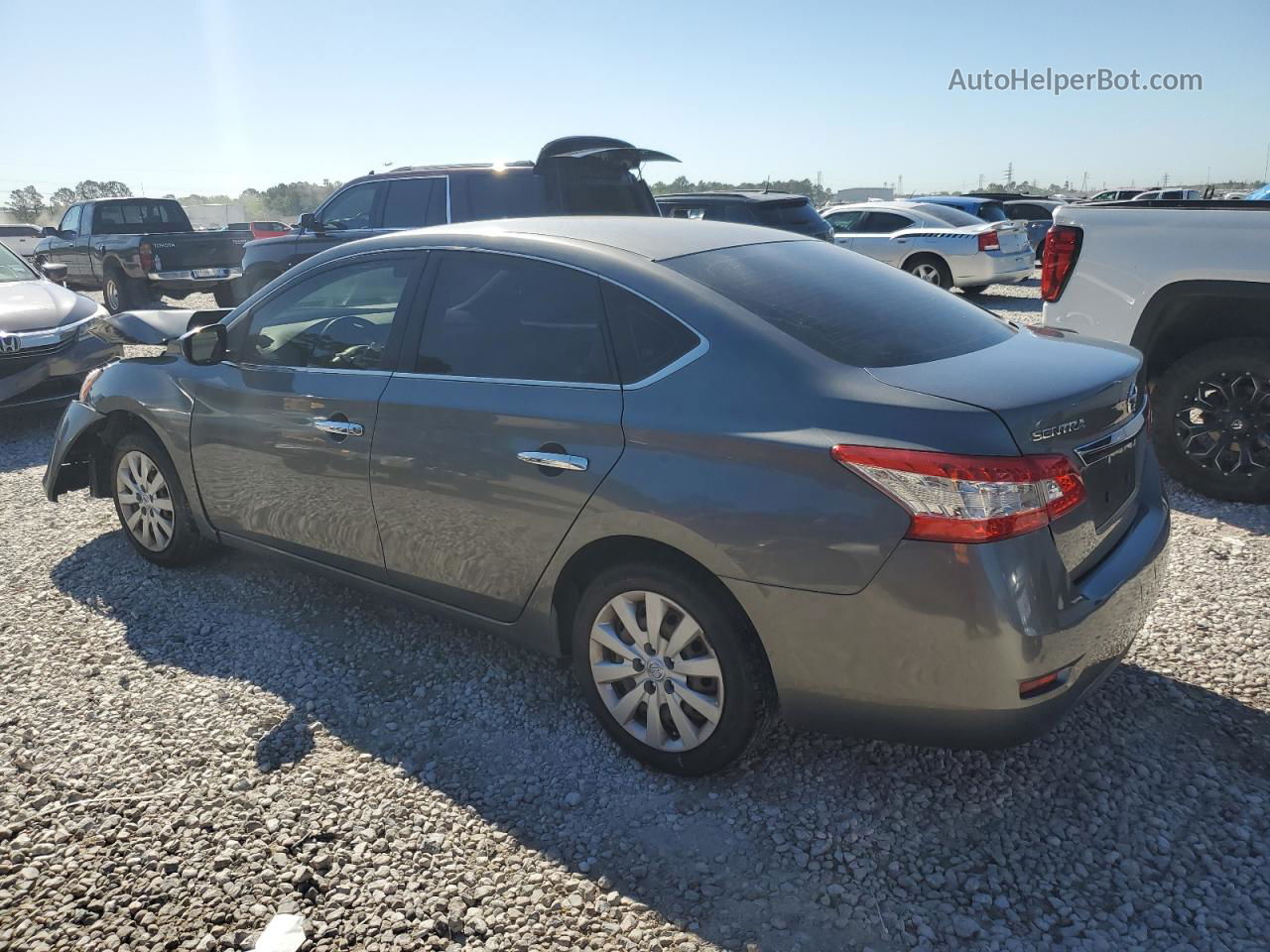 2015 Nissan Sentra S Серый vin: 3N1AB7AP2FY269900