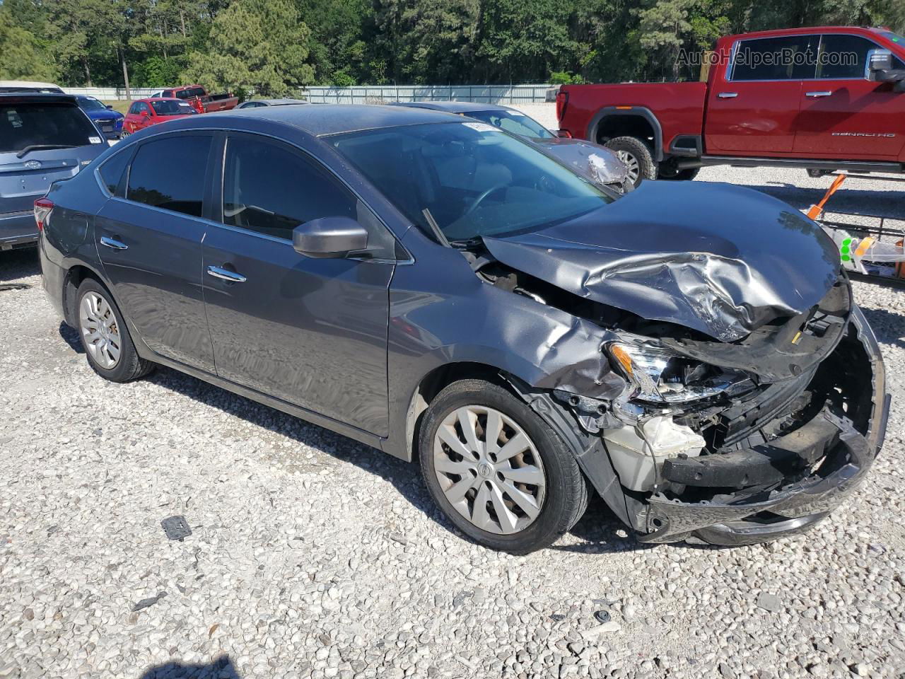 2015 Nissan Sentra S Gray vin: 3N1AB7AP2FY269900