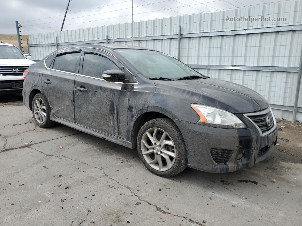 2015 Nissan Sentra S Черный vin: 3N1AB7AP2FY275356