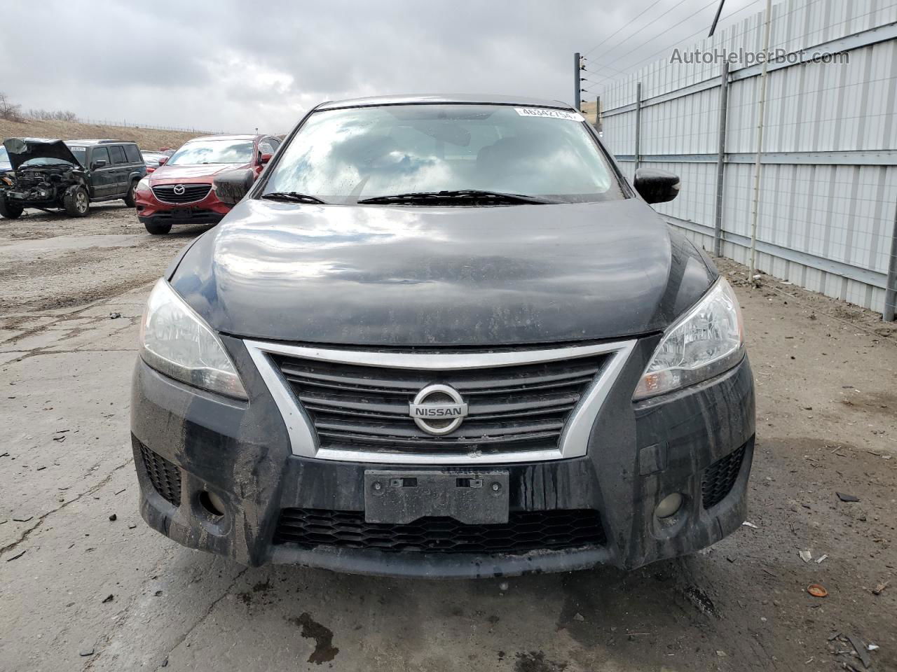 2015 Nissan Sentra S Черный vin: 3N1AB7AP2FY275356