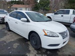 2015 Nissan Sentra Sv White vin: 3N1AB7AP2FY291931