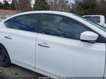 2015 Nissan Sentra Sv White vin: 3N1AB7AP2FY291931