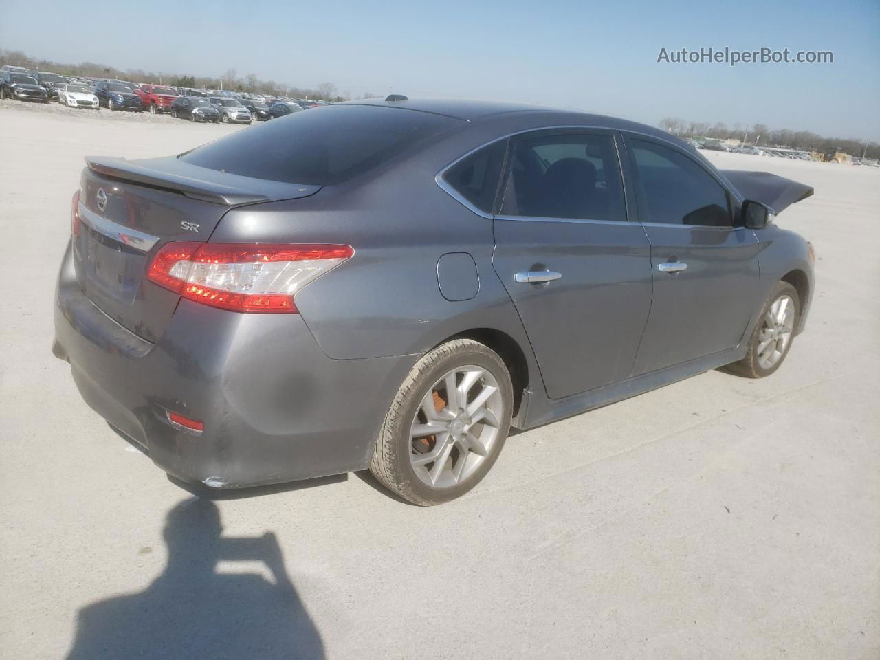 2015 Nissan Sentra S Gray vin: 3N1AB7AP2FY316858