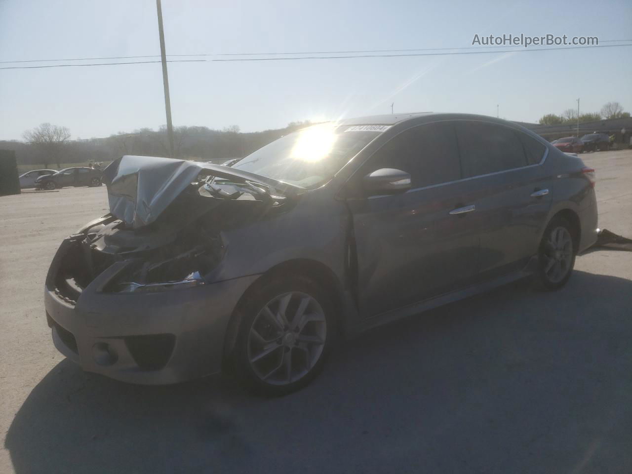 2015 Nissan Sentra S Gray vin: 3N1AB7AP2FY316858