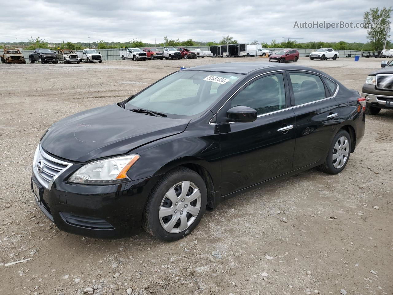 2015 Nissan Sentra S Black vin: 3N1AB7AP2FY333949