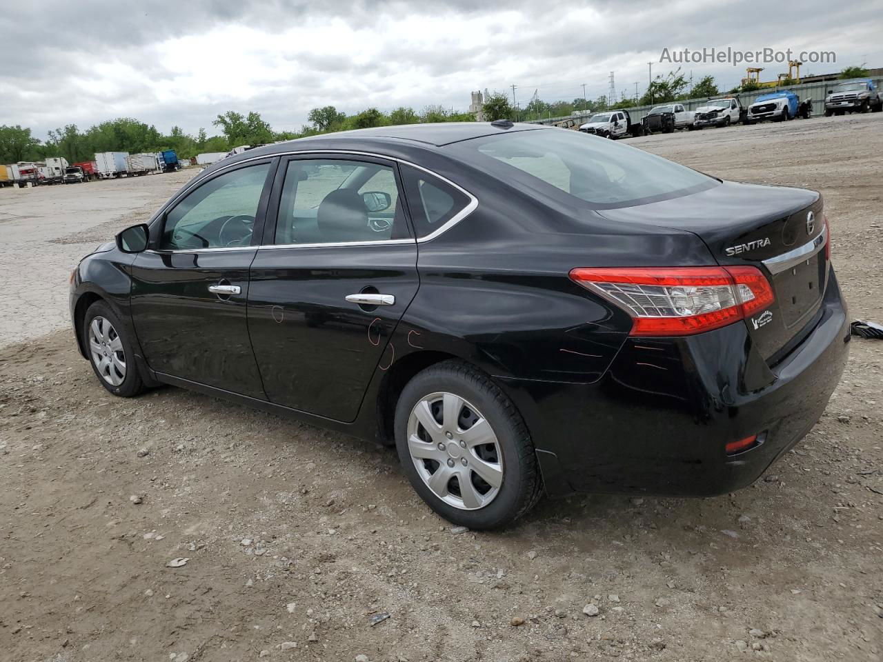 2015 Nissan Sentra S Black vin: 3N1AB7AP2FY333949