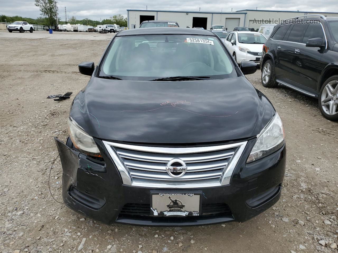 2015 Nissan Sentra S Black vin: 3N1AB7AP2FY333949