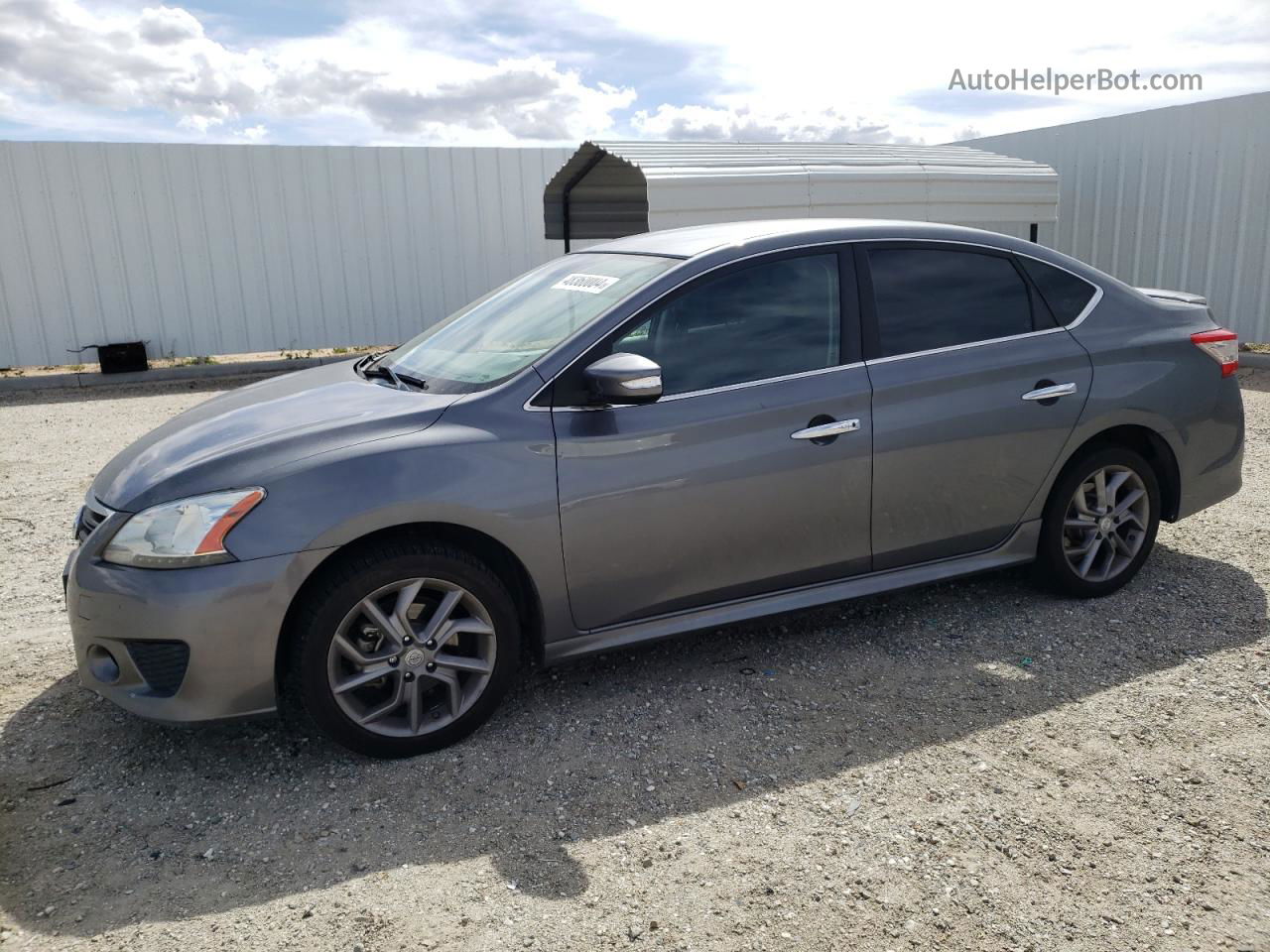 2015 Nissan Sentra S Gray vin: 3N1AB7AP2FY337290