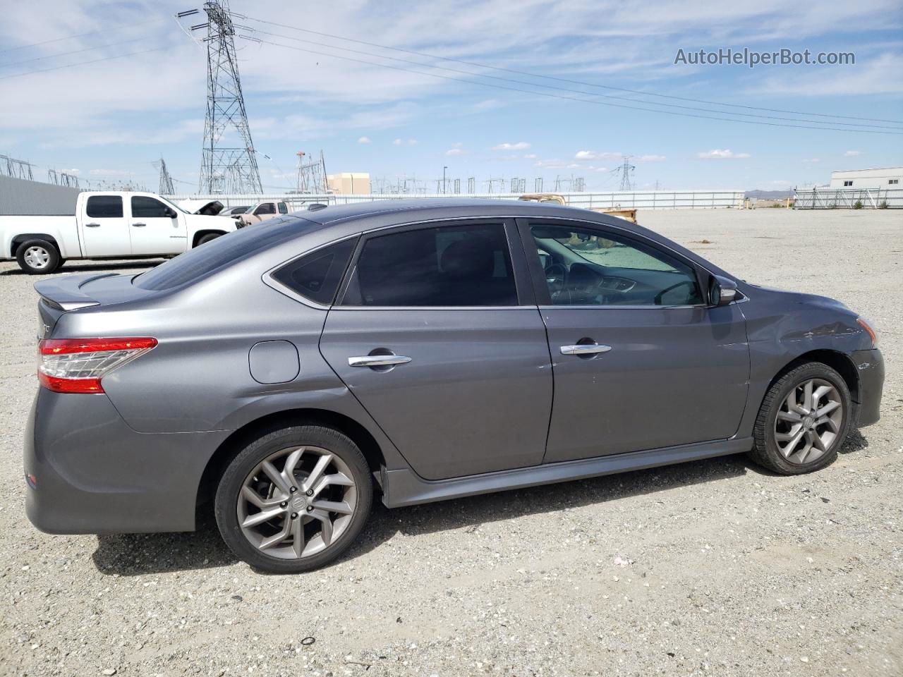 2015 Nissan Sentra S Gray vin: 3N1AB7AP2FY337290