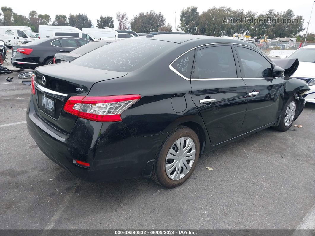 2015 Nissan Sentra Sv Black vin: 3N1AB7AP2FY347365