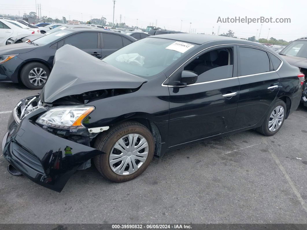 2015 Nissan Sentra Sv Black vin: 3N1AB7AP2FY347365