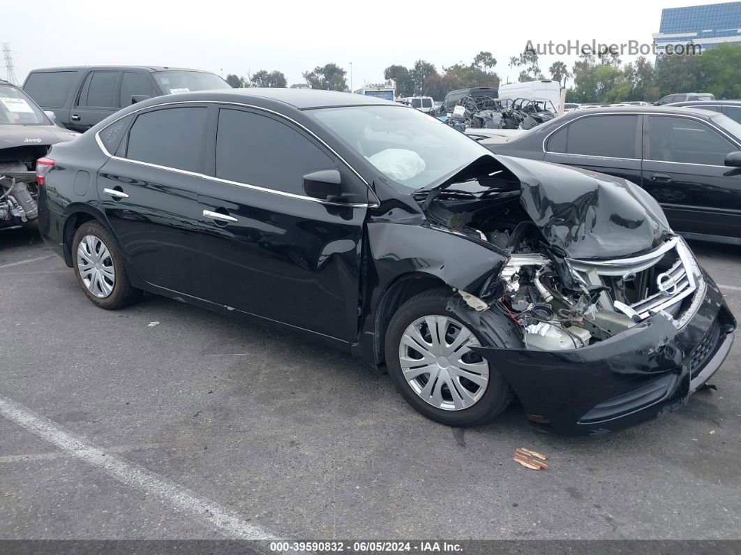 2015 Nissan Sentra Sv Black vin: 3N1AB7AP2FY347365