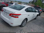 2015 Nissan Sentra Sv Белый vin: 3N1AB7AP2FY366952