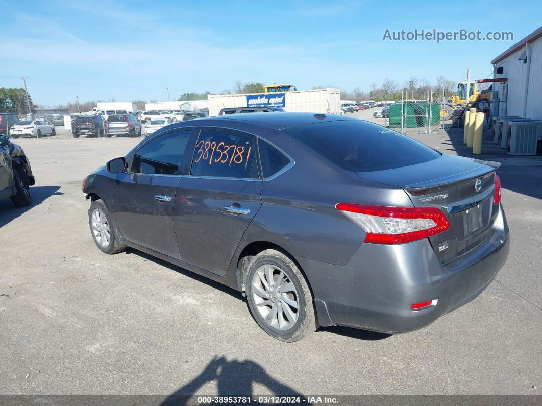 2015 Nissan Sentra Sv Gray vin: 3N1AB7AP2FY377742