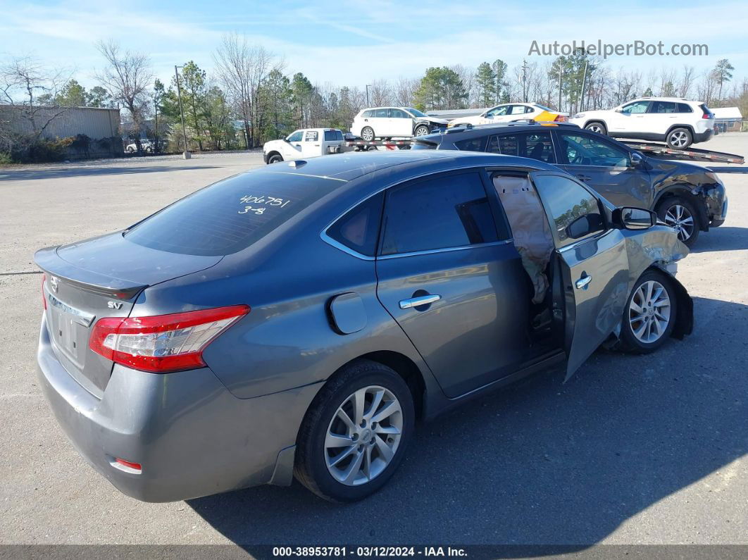 2015 Nissan Sentra Sv Серый vin: 3N1AB7AP2FY377742