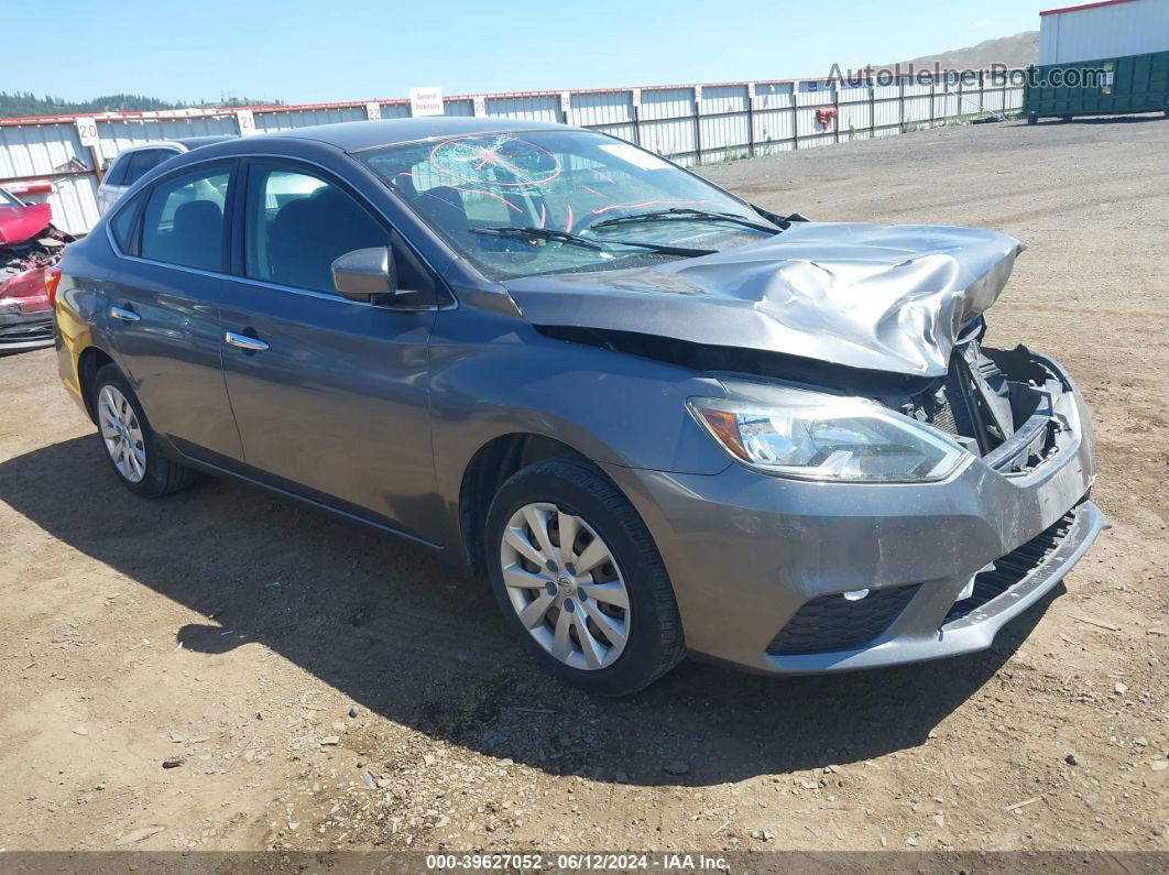 2016 Nissan Sentra Fe+ S/s/sl/sr/sv Gray vin: 3N1AB7AP2GL666442