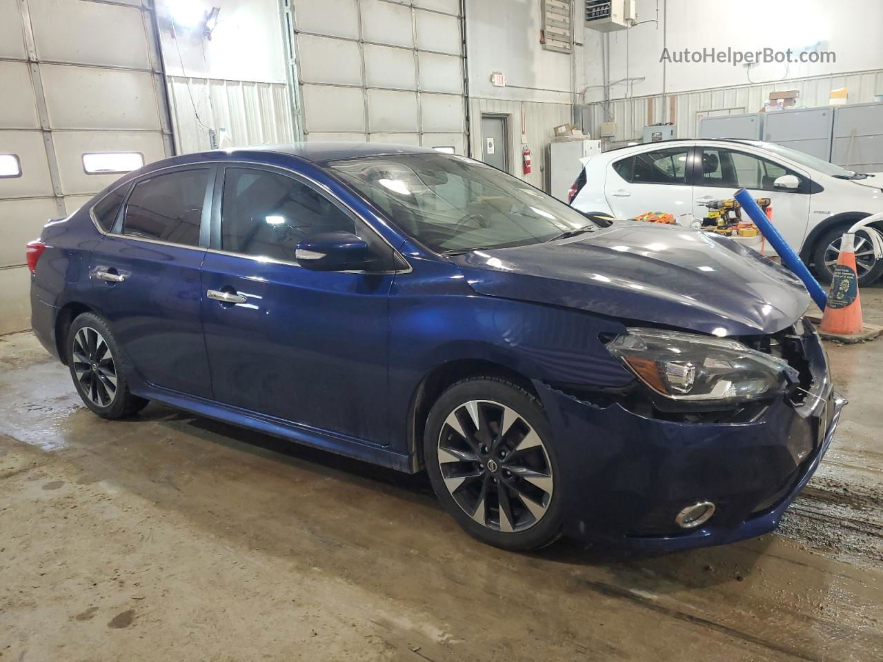 2016 Nissan Sentra S Blue vin: 3N1AB7AP2GY213506