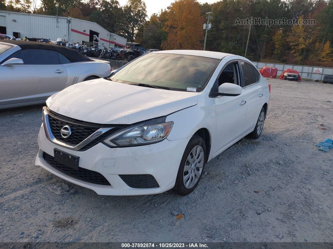 2016 Nissan Sentra S White vin: 3N1AB7AP2GY219256