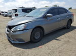 2016 Nissan Sentra S Серый vin: 3N1AB7AP2GY234209