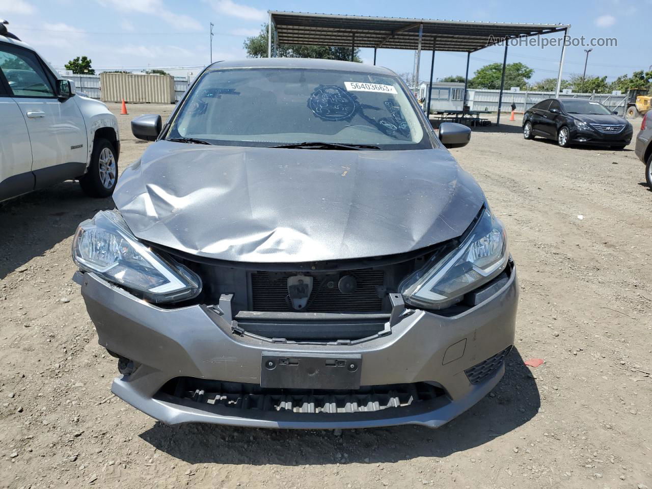 2016 Nissan Sentra S Gray vin: 3N1AB7AP2GY234209