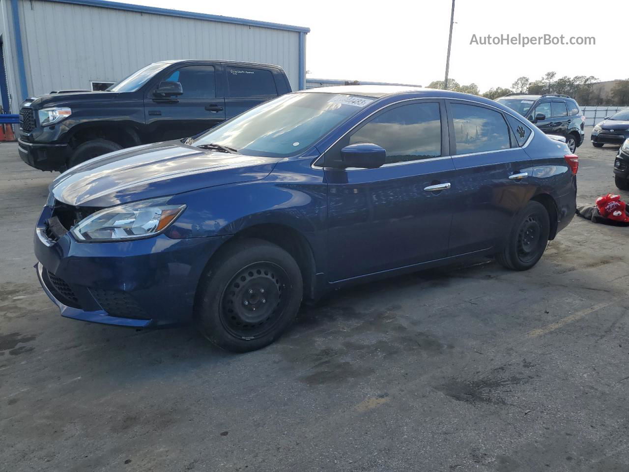 2016 Nissan Sentra S Blue vin: 3N1AB7AP2GY238227