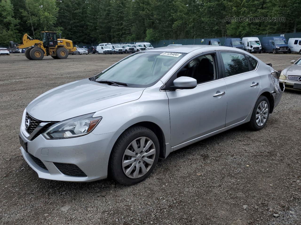 2016 Nissan Sentra S Silver vin: 3N1AB7AP2GY244822