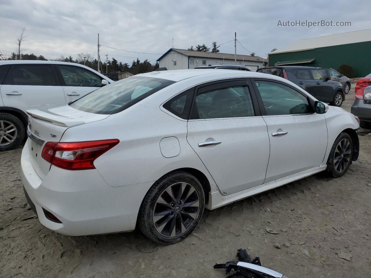 2016 Nissan Sentra S White vin: 3N1AB7AP2GY263791