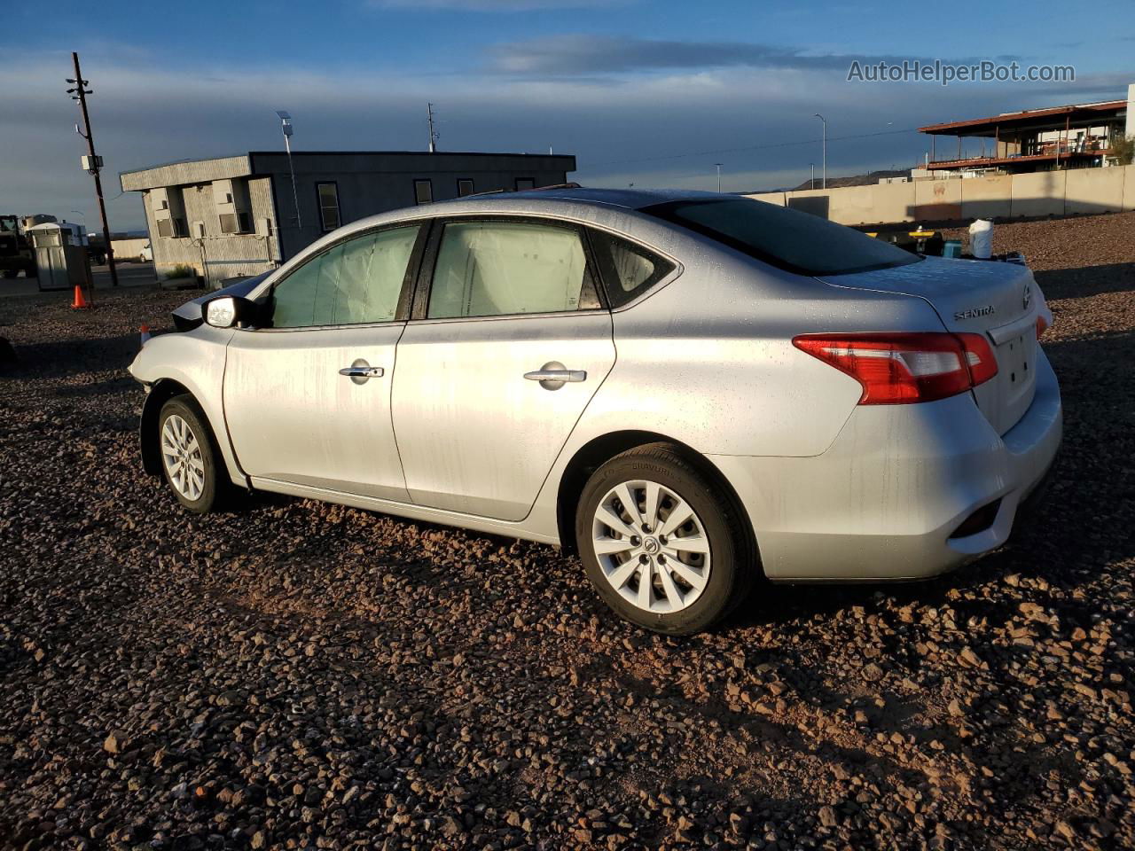 2016 Nissan Sentra S Серебряный vin: 3N1AB7AP2GY267744