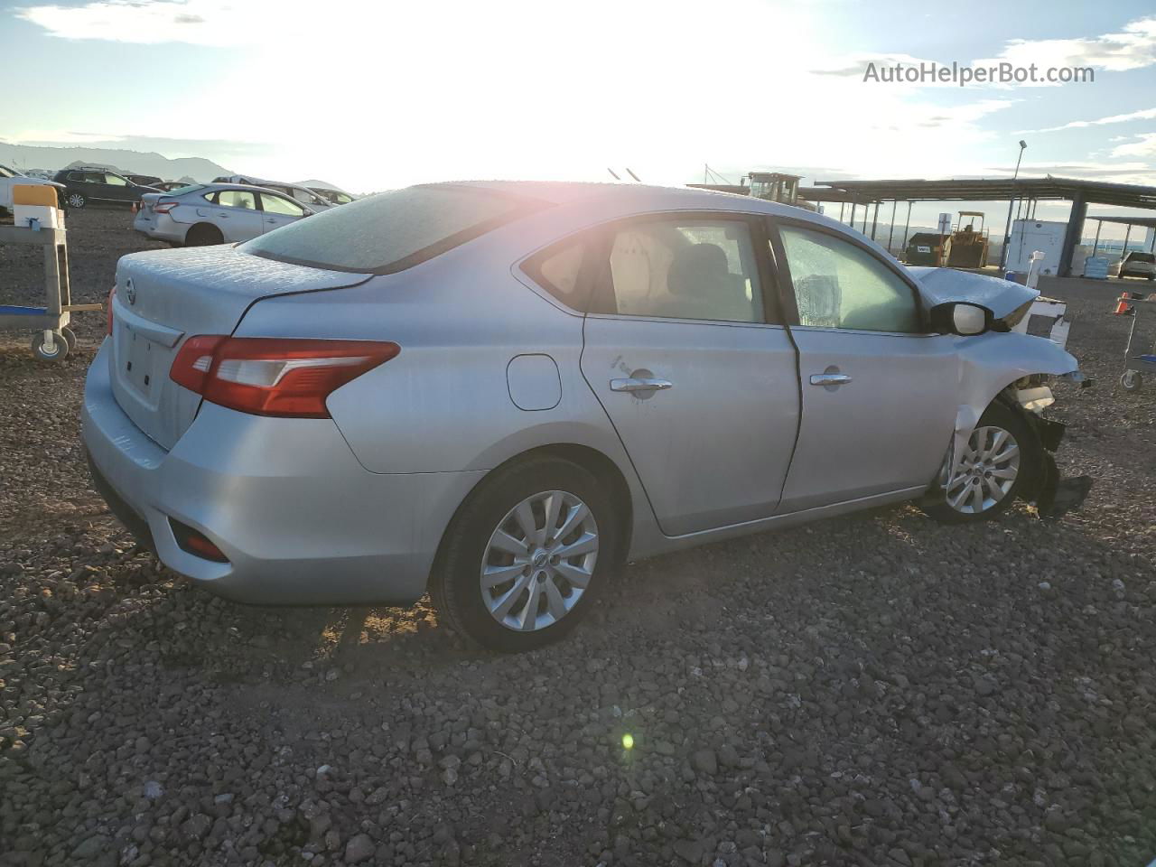 2016 Nissan Sentra S Серебряный vin: 3N1AB7AP2GY267744