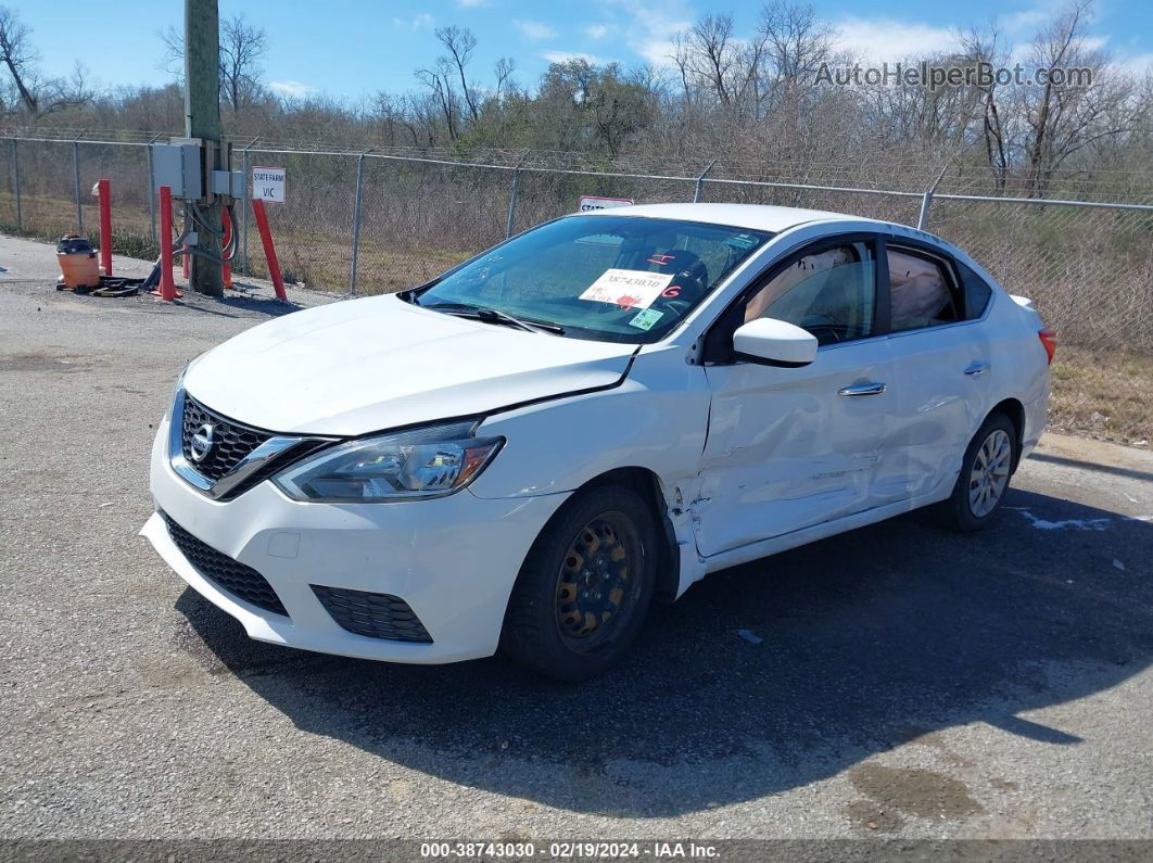 2016 Nissan Sentra Sv White vin: 3N1AB7AP2GY282891