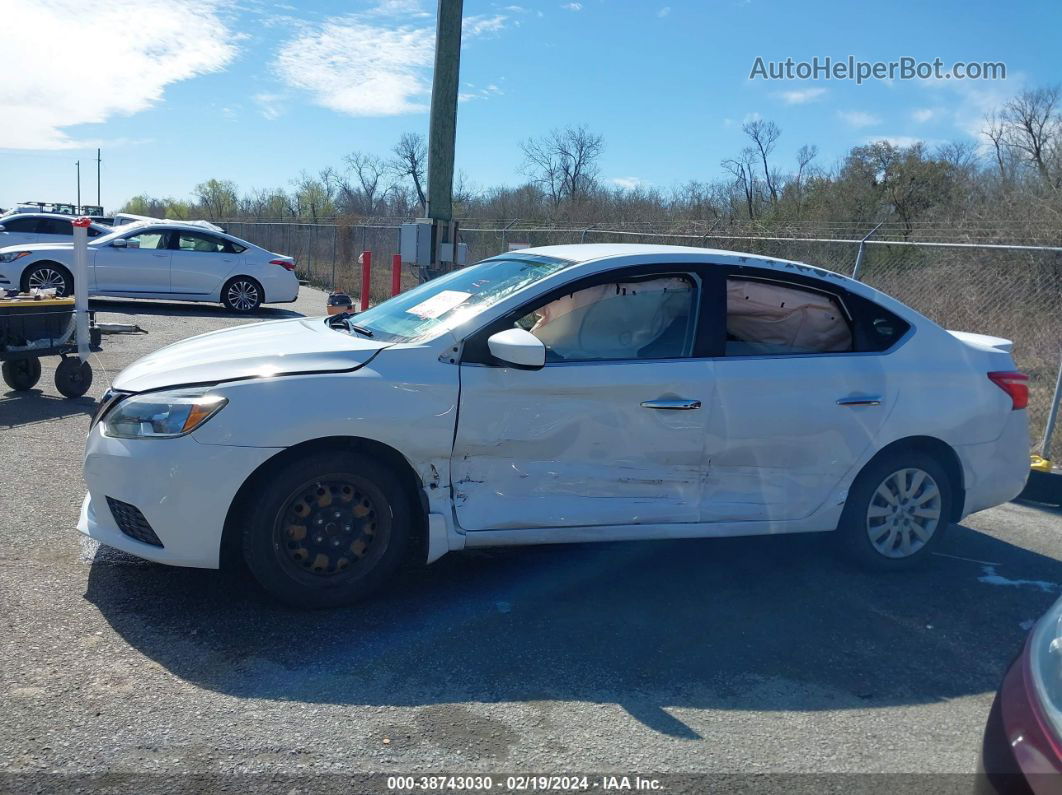 2016 Nissan Sentra Sv White vin: 3N1AB7AP2GY282891