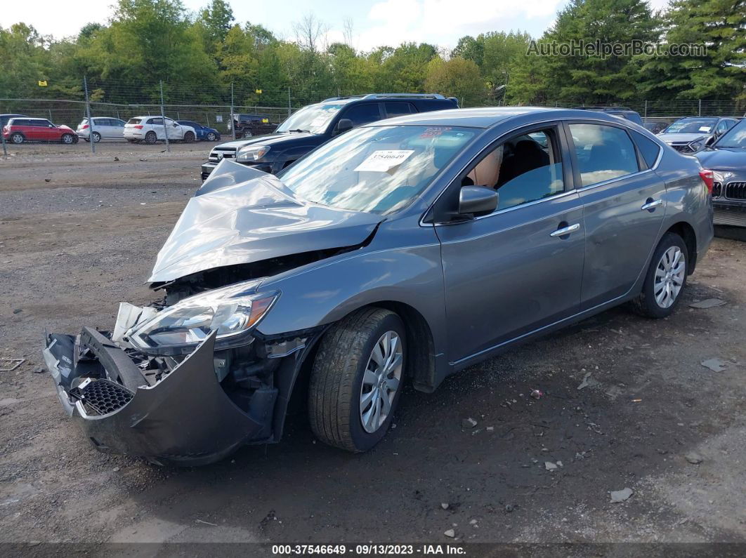 2016 Nissan Sentra S Gray vin: 3N1AB7AP2GY286293