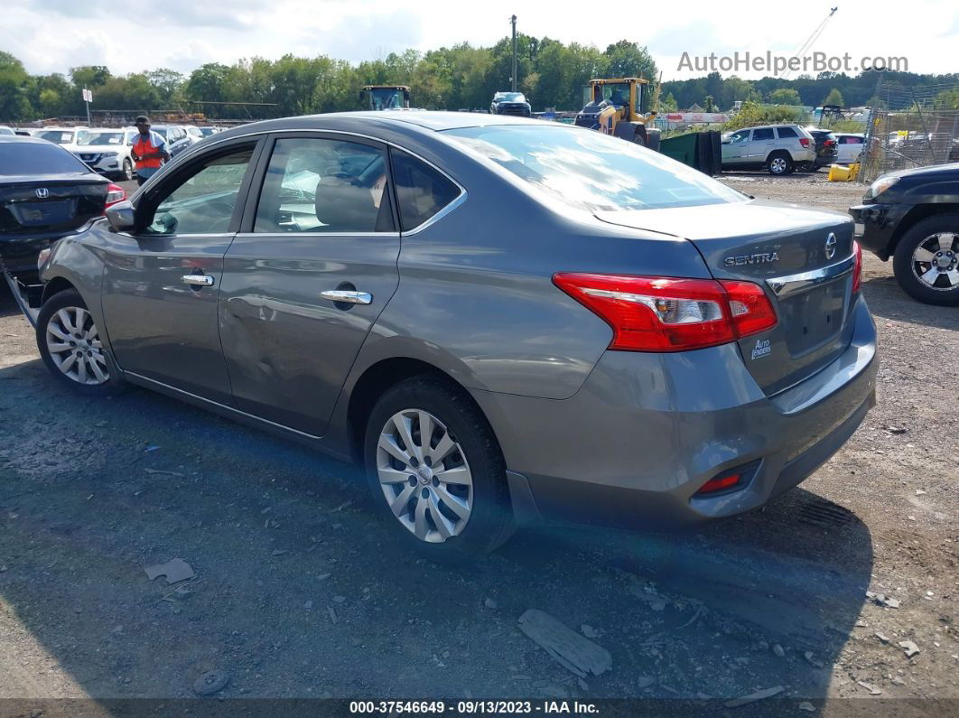 2016 Nissan Sentra S Gray vin: 3N1AB7AP2GY286293