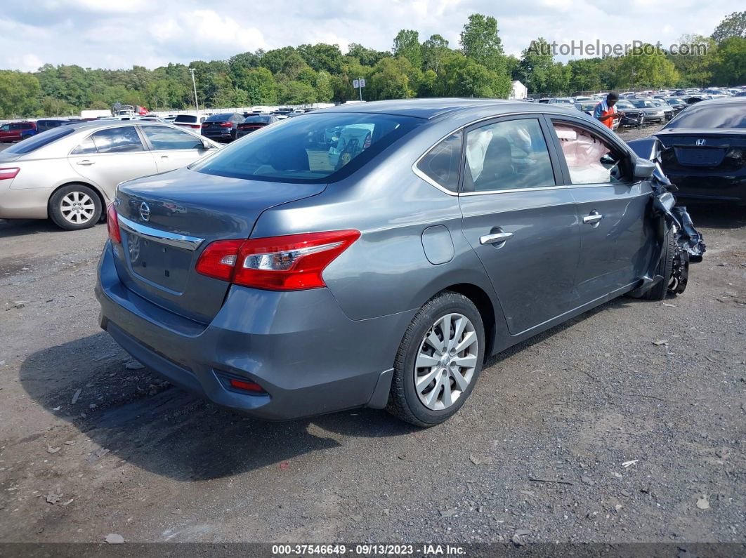 2016 Nissan Sentra S Gray vin: 3N1AB7AP2GY286293