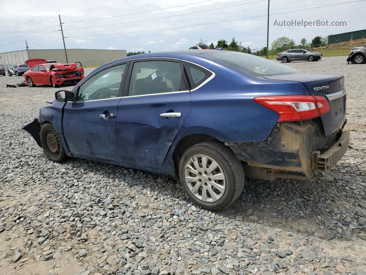 2016 Nissan Sentra S Blue vin: 3N1AB7AP2GY296158