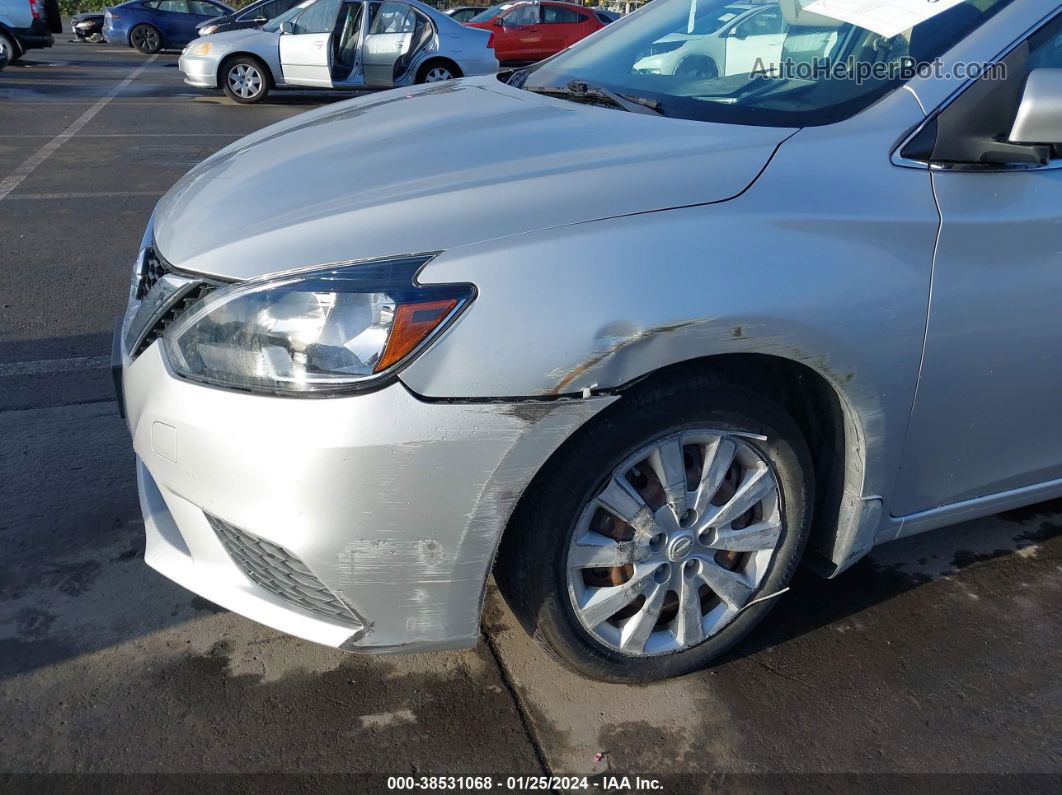 2016 Nissan Sentra S Silver vin: 3N1AB7AP2GY301584